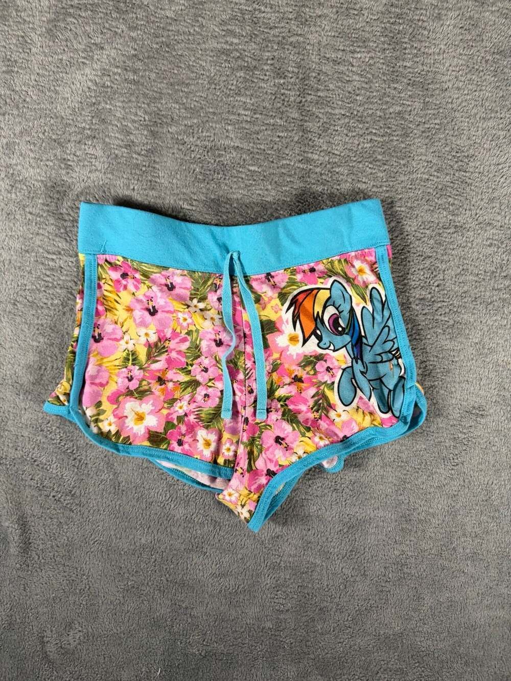 2015 Hasbro My Little Pony Lounge Shorts Size 10/12 Rainbow Dash